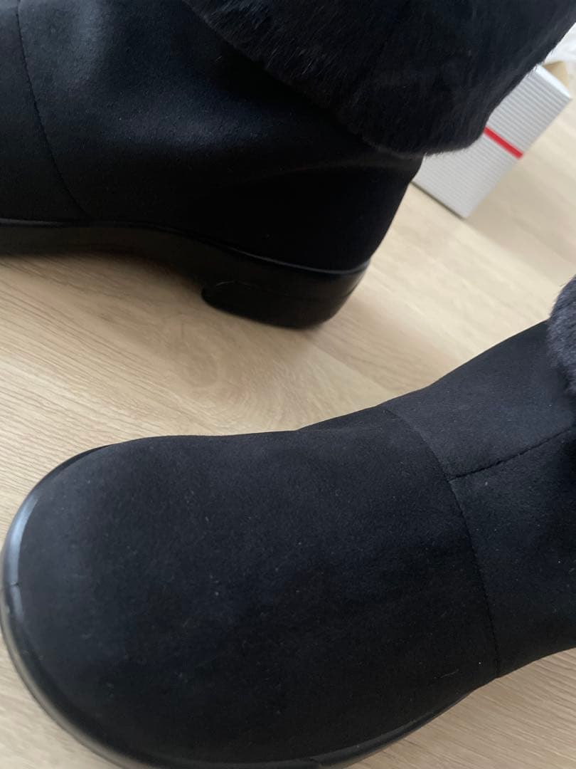 TOP DRYレディース ショートブーツ ゴアテックス TDY3911 黒ファー