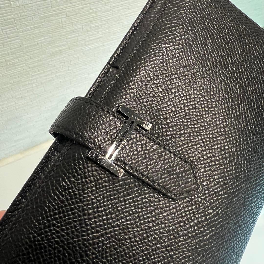 HERMES ベアンスフレ 長財布 黒