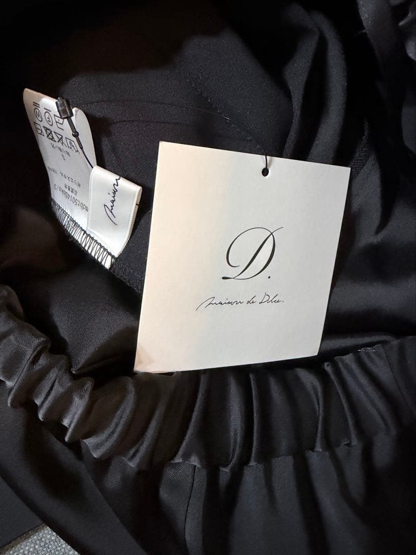 【新品未使用】メゾンドドルチェ luxs pants BLACK