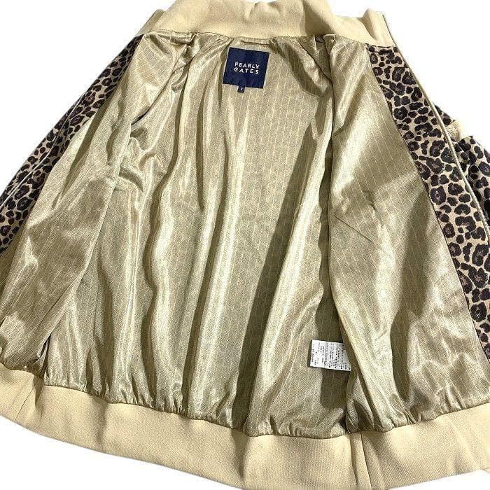 パーリーゲイツ ゴルフ 撥水×保温 ヒョウ柄 ストレッチ ブルゾン ウェア 1