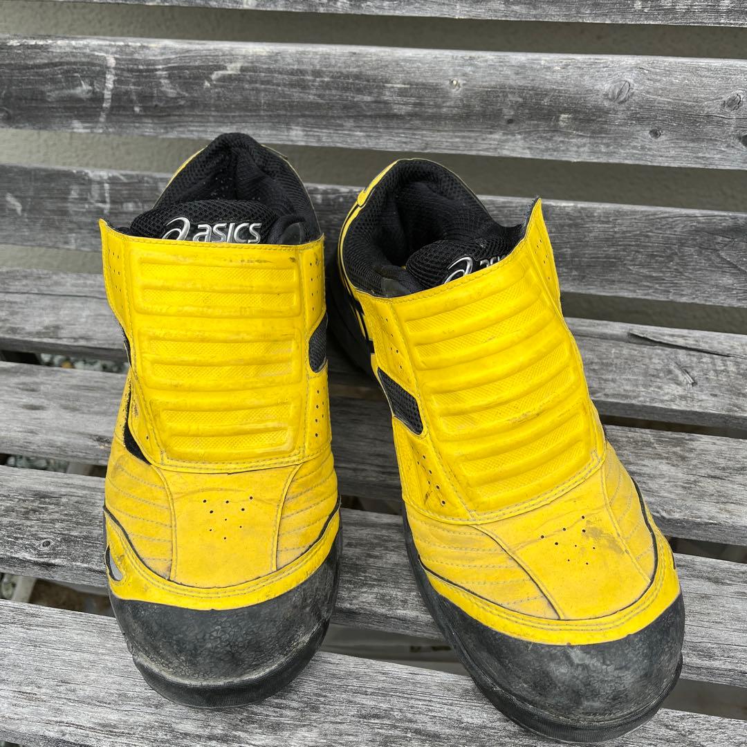 ASICS イエロー ブラック 安全靴