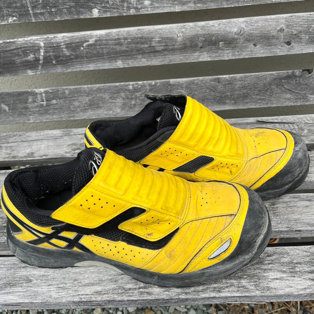 ASICS イエロー ブラック 安全靴