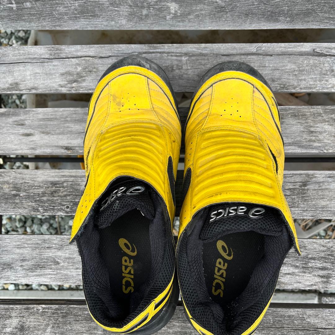 ASICS イエロー ブラック 安全靴