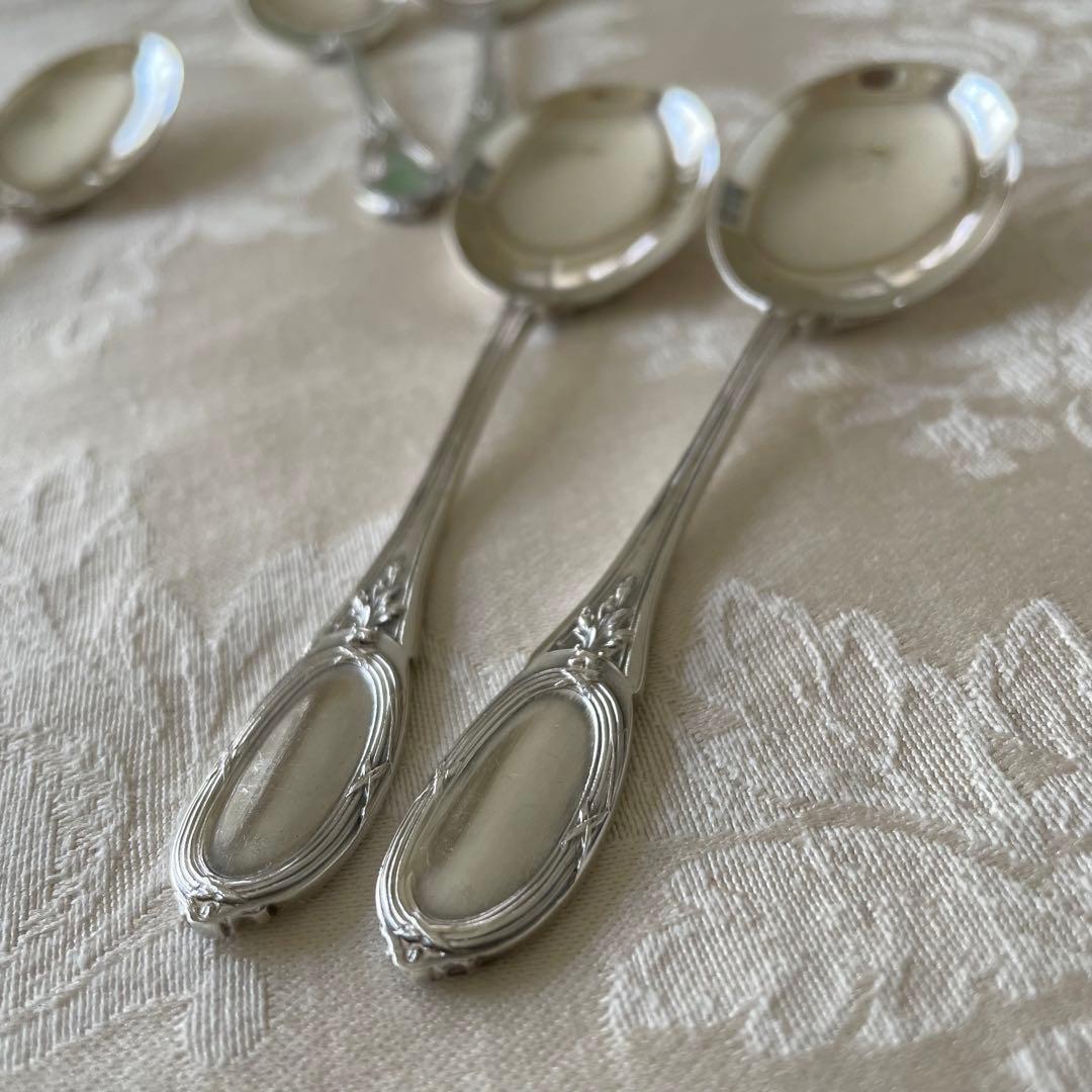 リボン♡ フレンチシルバー　アイスクリーム　スプーン　2本