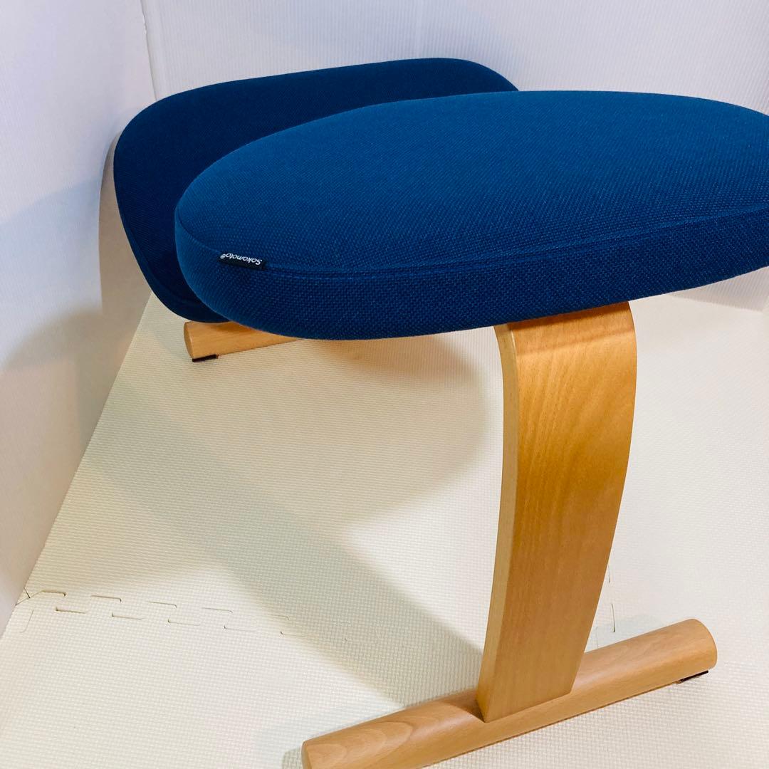 【極美品】 #673 バランスラボ バランスチェア ネイビー 専用カバー付