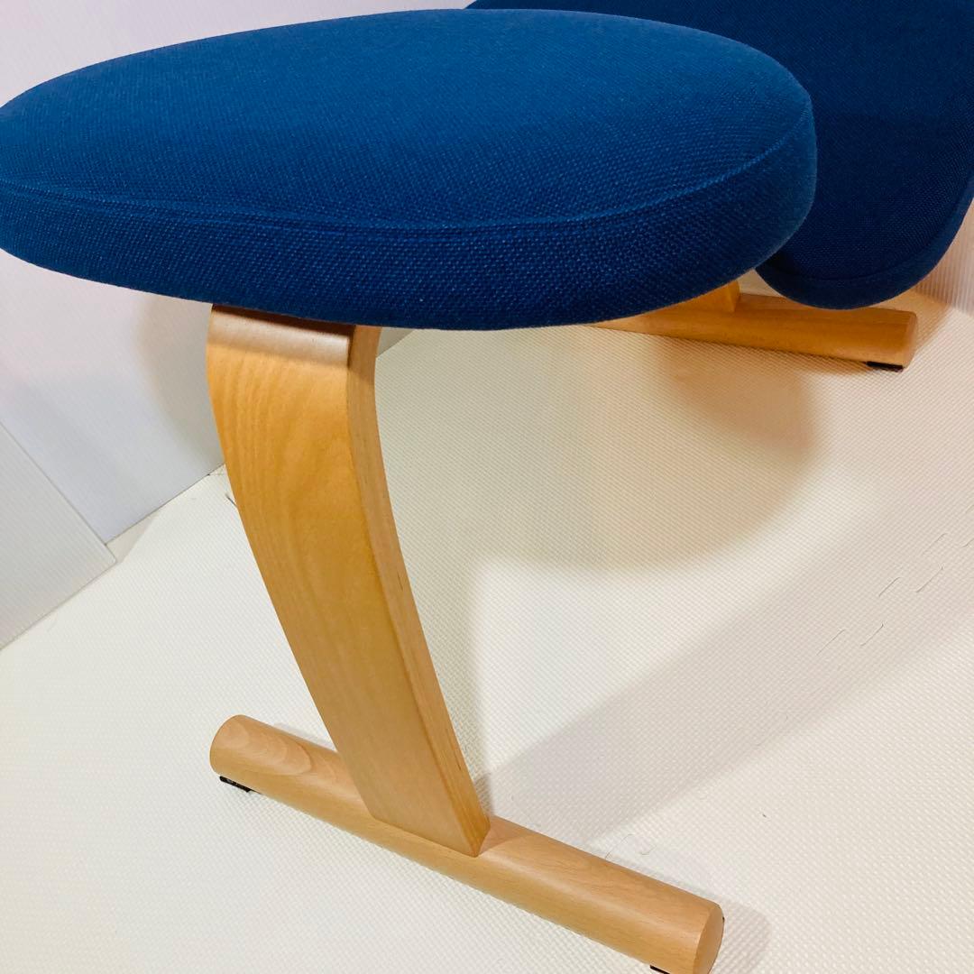 【極美品】 #673 バランスラボ バランスチェア ネイビー 専用カバー付