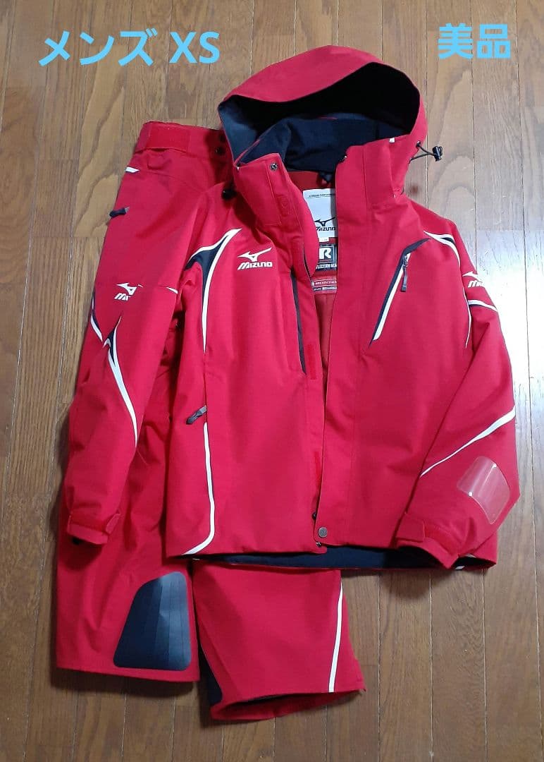Mizuno メンズ ウィンタースポーツ 上下セット XS 赤 2023年購入品