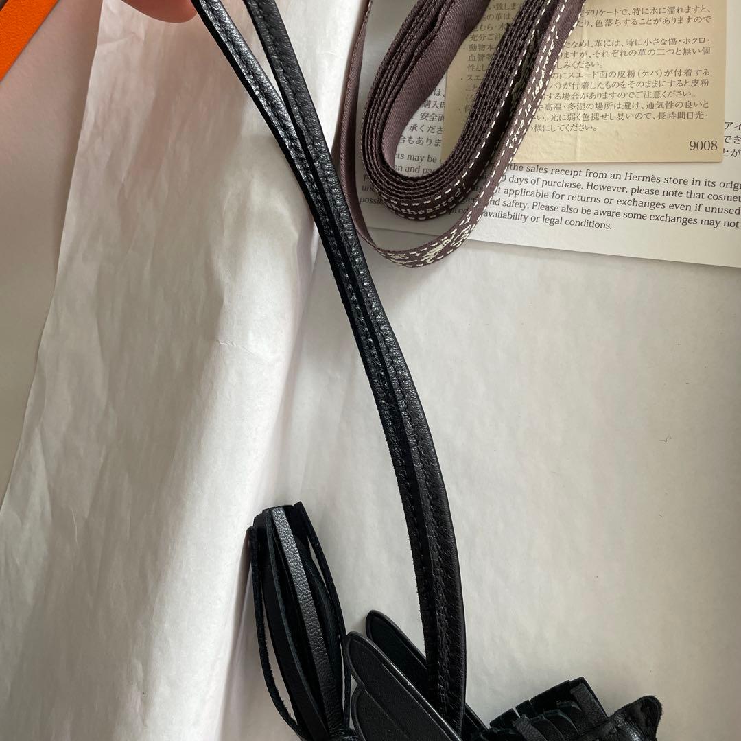 HERMES エルメス ロデオペガサスチャーム PM ソーブラック　ノワール