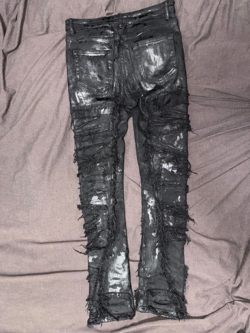 BLACK OF EXIT ワックスデニム デストロイデニム RickOwens