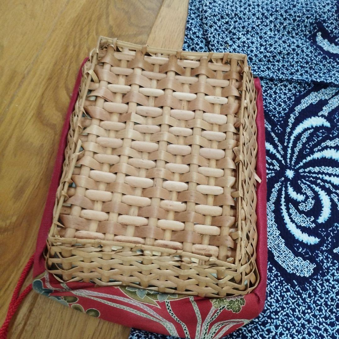 浴衣セット　新品博多帯　新品下駄　新品　カゴ巾着バッグ　特別価格