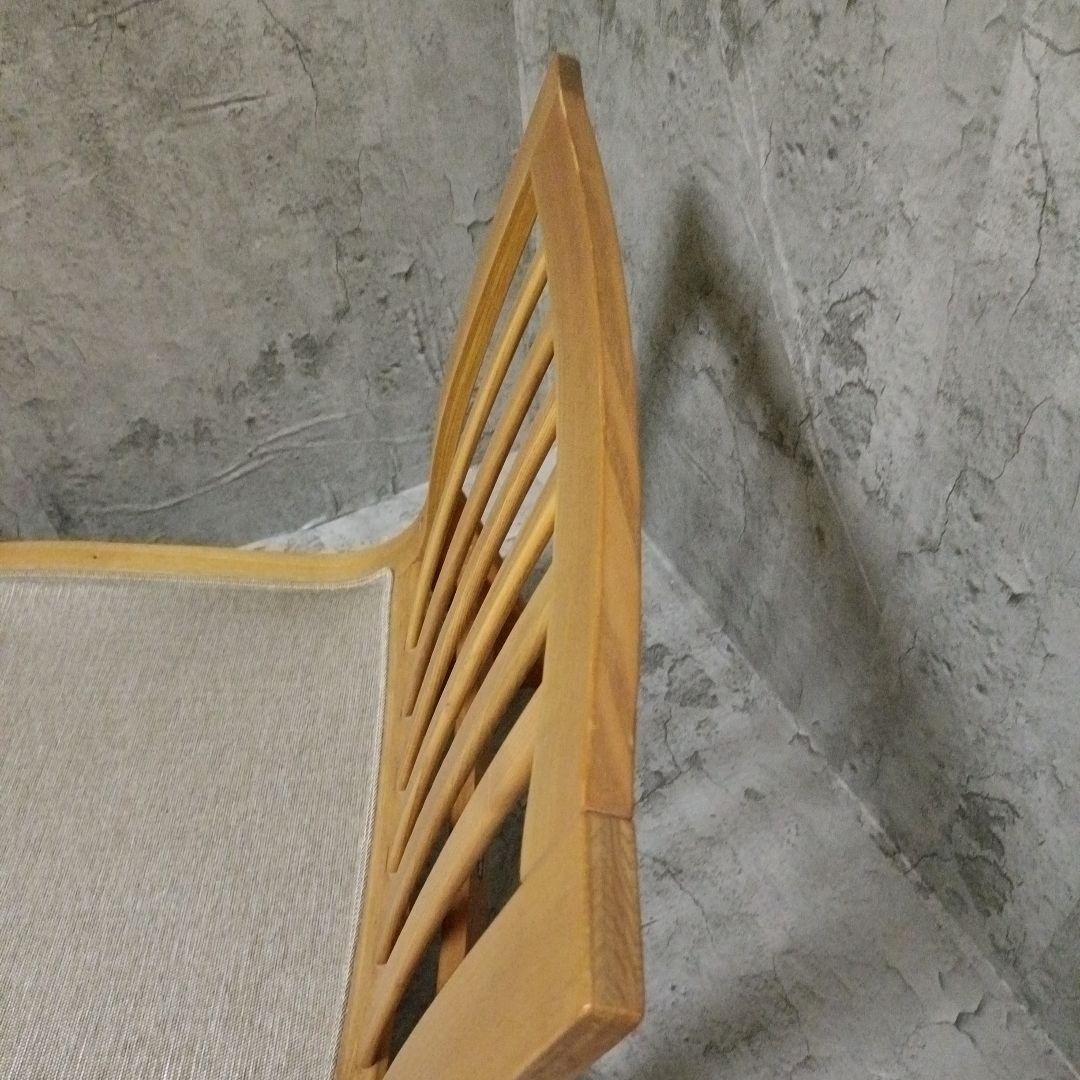 カリモク 木組 ベントウッドソファ プライウッド アームレスソファー レトロ　2