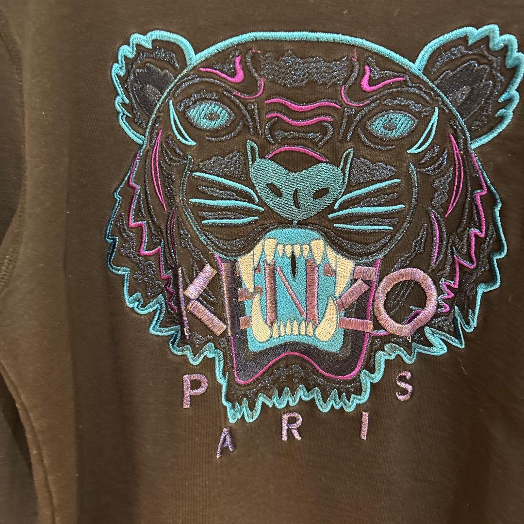 KENZO トラ刺繍 ブラック スウェット M