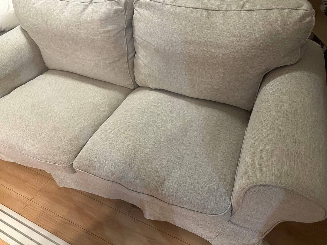 IKEA エークトルプ2人掛けソファ　キランダライトベージュ