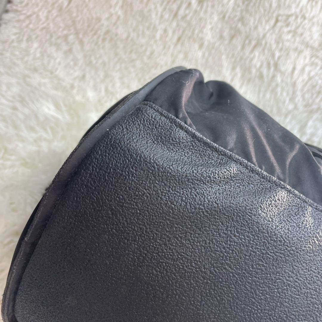 【美品】ディーゼル 2way ボストンバッグ ドラムバッグ ナイロン レザー 黒