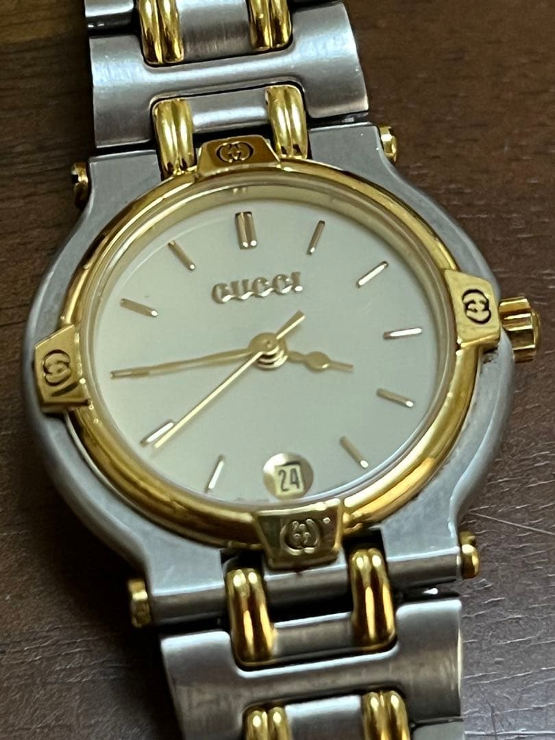 GUCCI 9000L ゴールド シルバー 時計