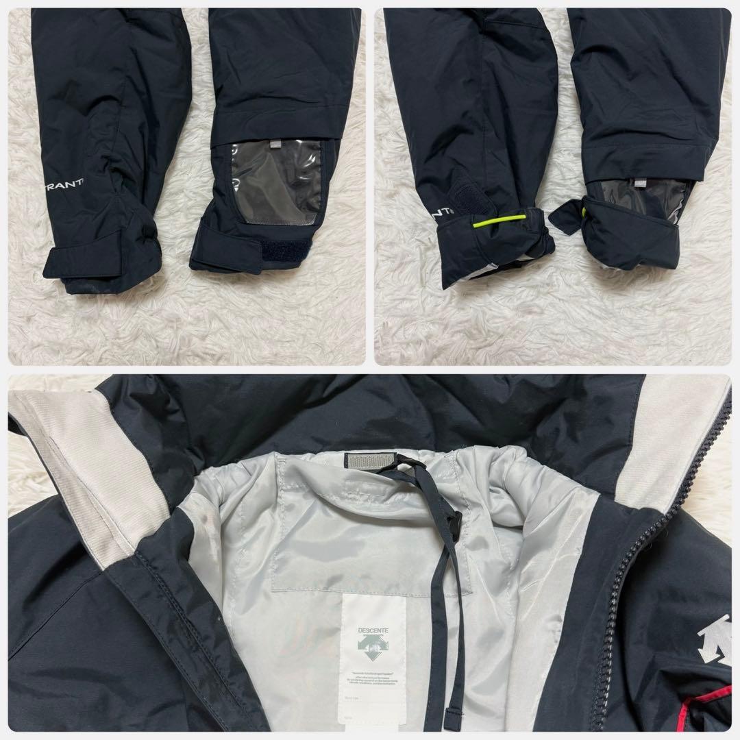 高年式✨デサント スキーウェア セットアップ HEAT NAVI 130cm 赤