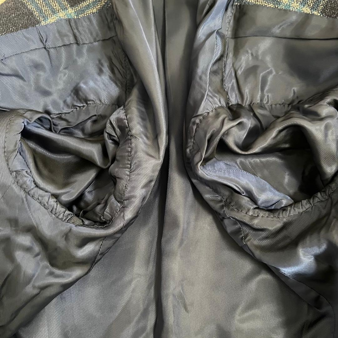 美品✨ビームス ジャケット カノニコ シルク リネン チェック柄 総裏 段返り