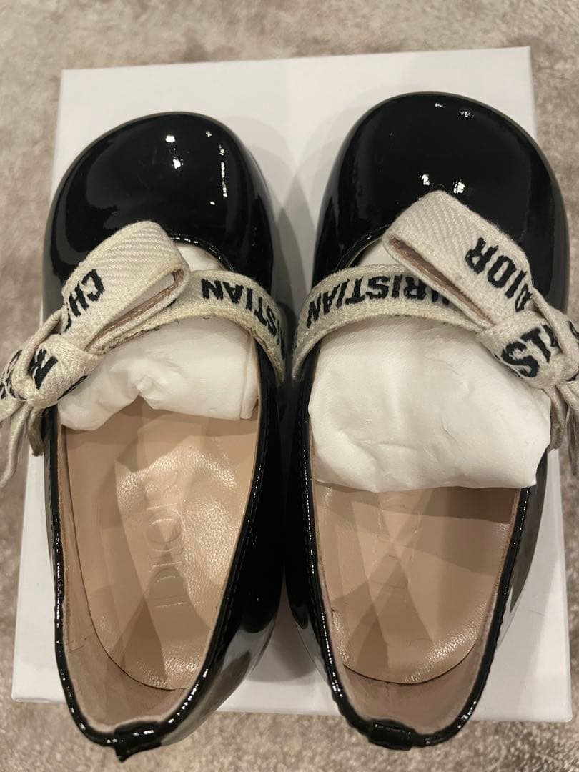 【baby Dior】バレリーナシューズ 黒21