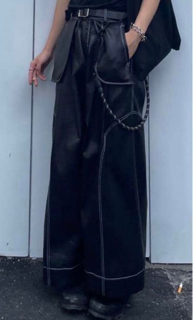 NUTEMPEROR /WIDE PU LEATHER PANTS最終値下げ