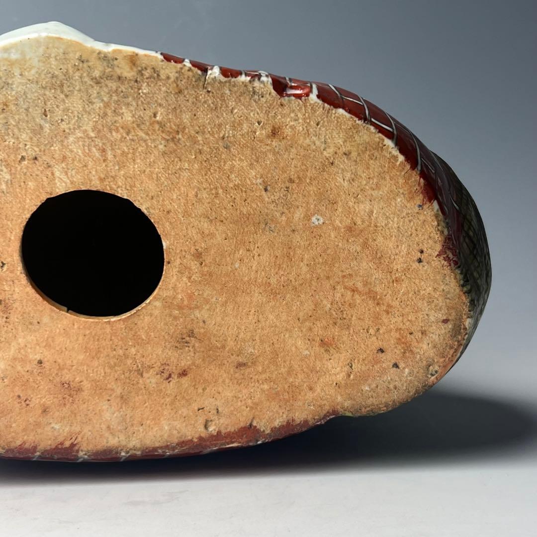 優美 粉彩布袋 江西景徳 朱茂記造 底款 色絵 布袋像 座布団付 仏教中国美術