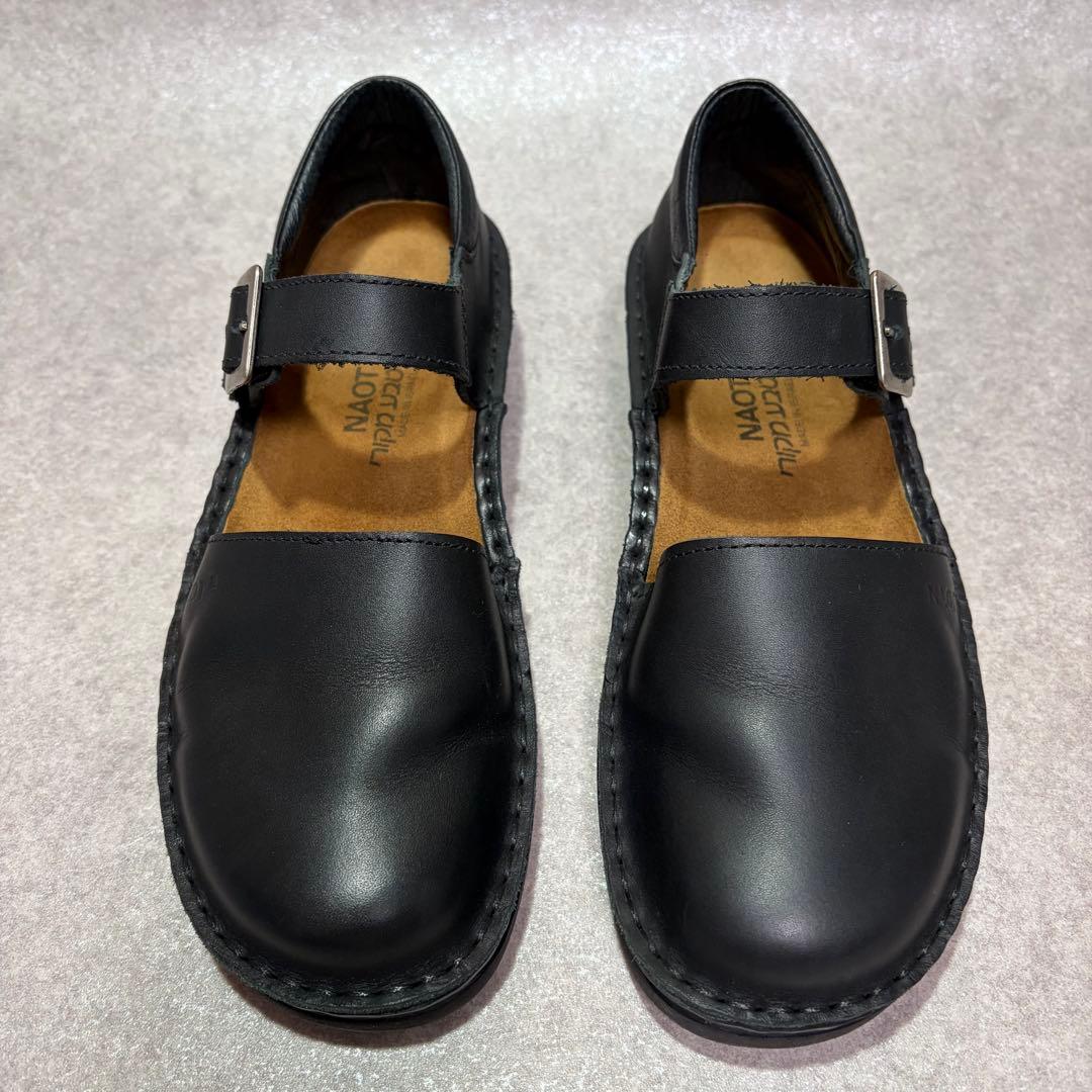 NAOT ORGA ナオト オルガ レザー ストラップ シューズ ブラック 38