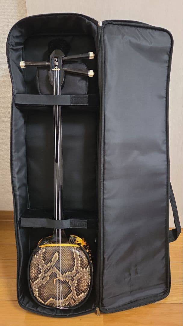 三線セット ヘビ皮 ケース付き