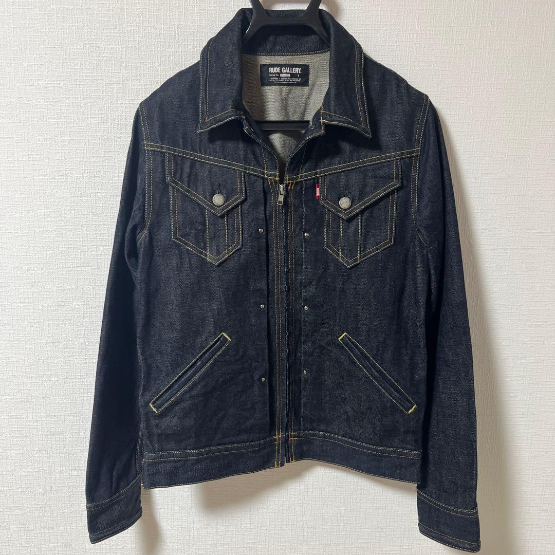 美品　濃紺　RUDE GALLERY デニムジャケット Gジャン サイズ4