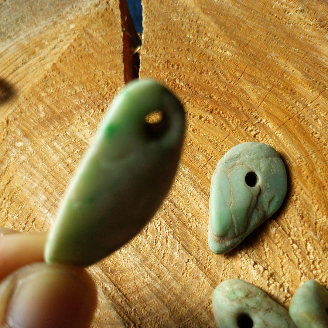 【縄文大珠】６個セット【糸魚川 翡翠】