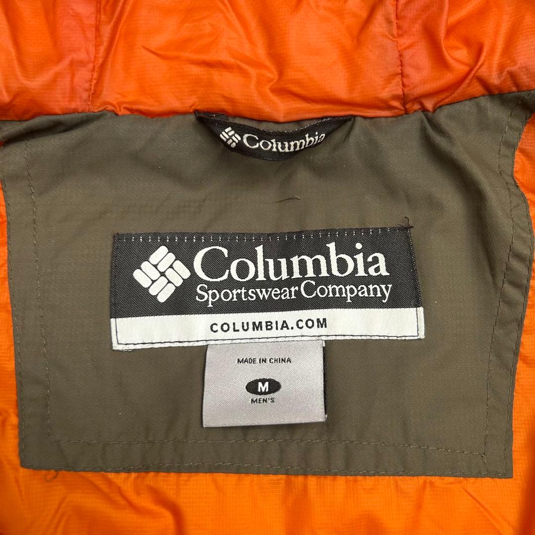 Columbia hooded puffer jacket マルチカラー　00s