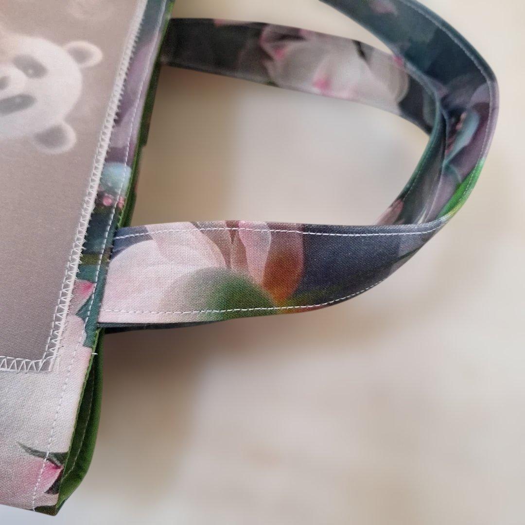 激レア柴犬パネル生地　ハンドメイド　ミニバック　フラットポーチ