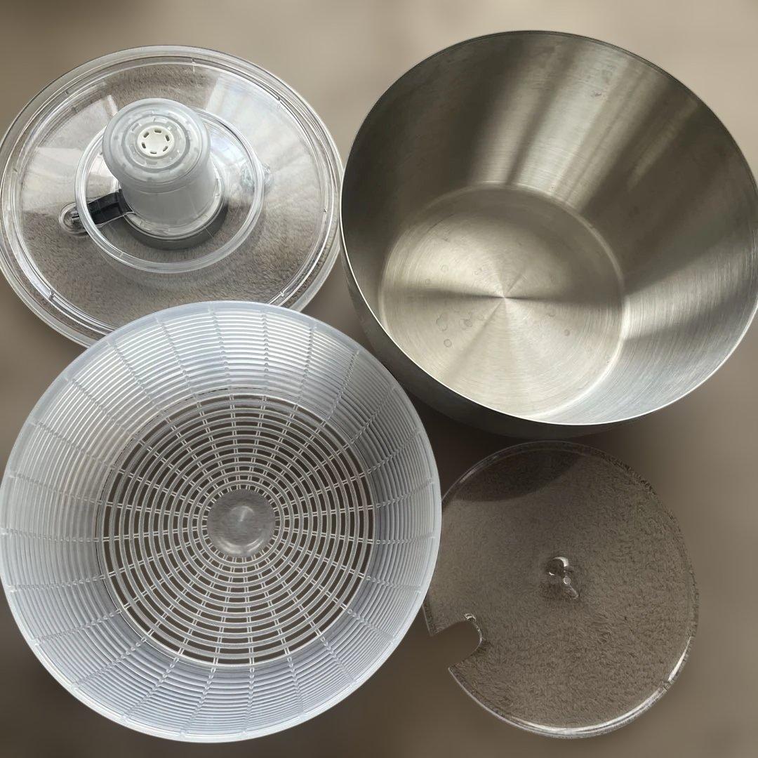 【美品】OXO オクソー サラダスピナー 野菜水切り器 ステンレス 大