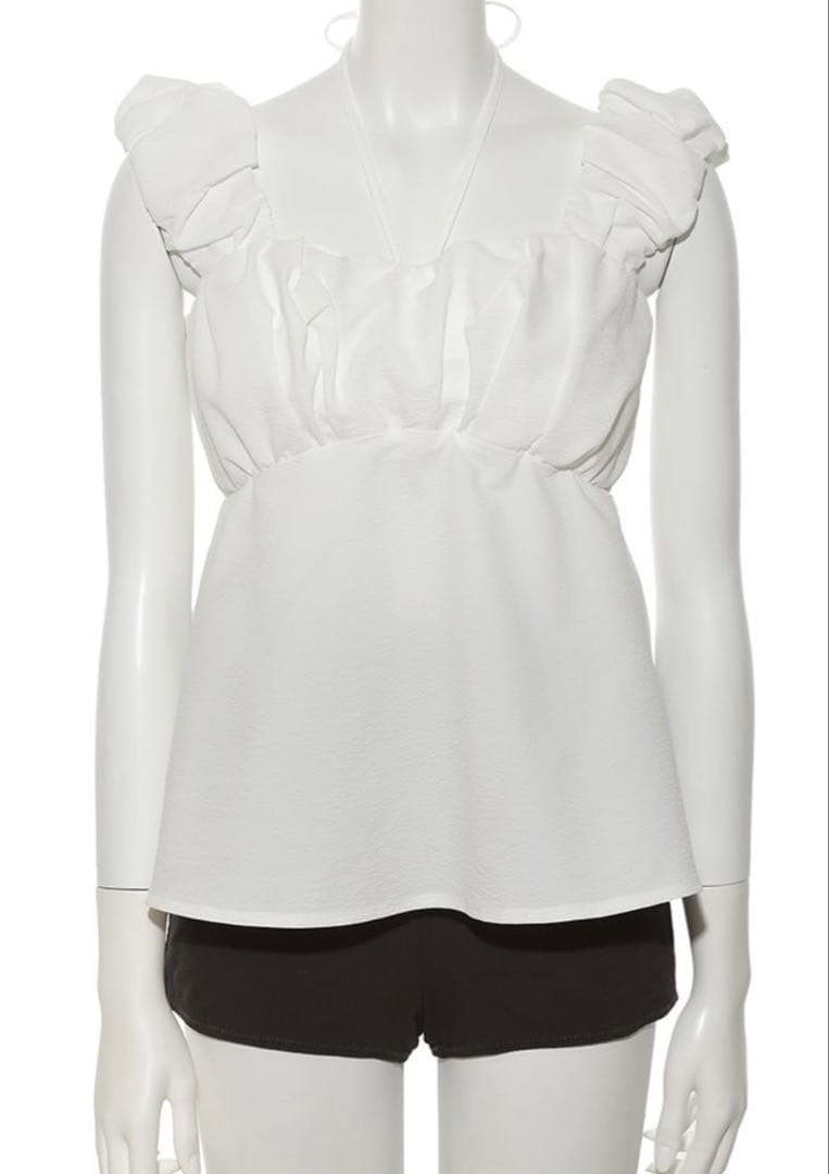 ギャザーパフデザイン2wayスイムウェア