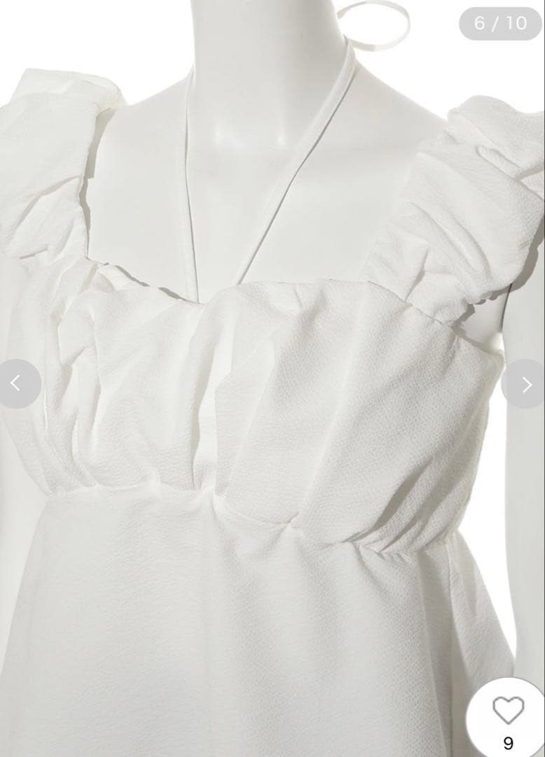 ギャザーパフデザイン2wayスイムウェア