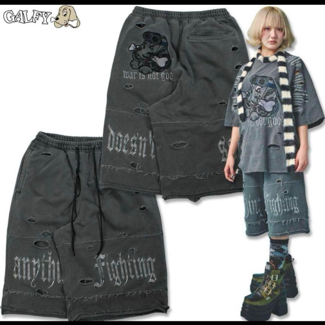 ガルフィー 病みに染まりしショートパンツ スミクロ L