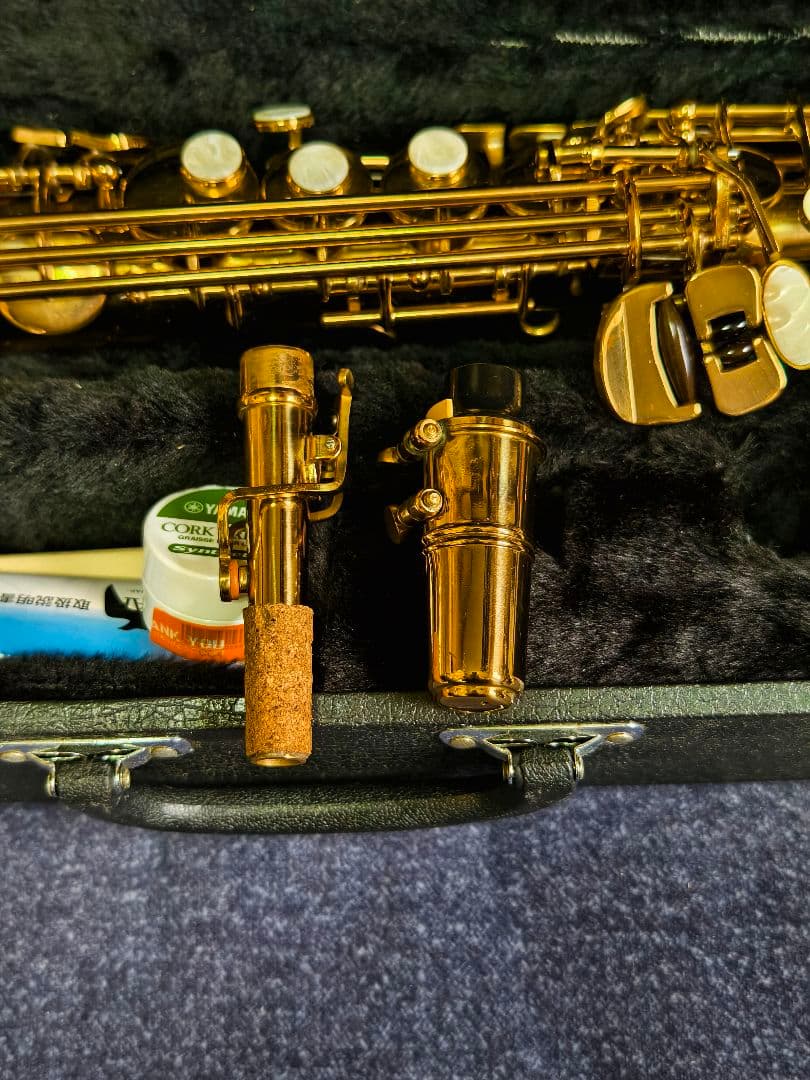 MAXTONE ソプラノサックス 管楽器 ハードケース付属