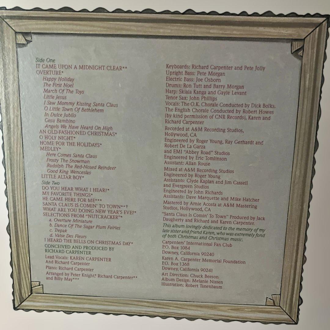 Carpenters AnOld-Fashioned Christmasレコード