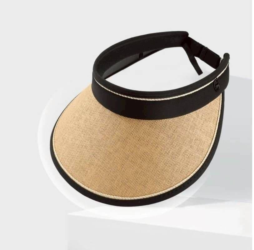 【新品】サンバイザー　折り畳み　紫外線　麦わら　サンカット　　UV 帽子　ゴルフ