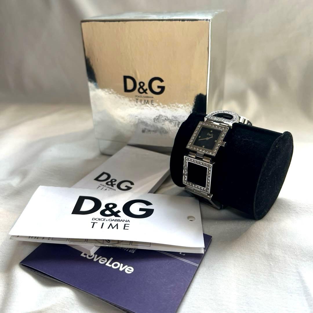 D&G TIME ドルチェ＆ガッバーナ レディース ジルコニア付 腕時計