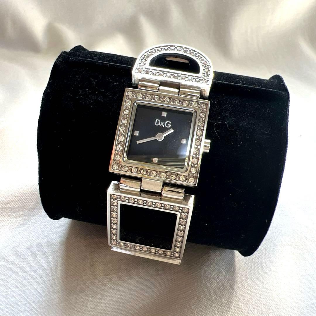 D&G TIME ドルチェ＆ガッバーナ レディース ジルコニア付 腕時計