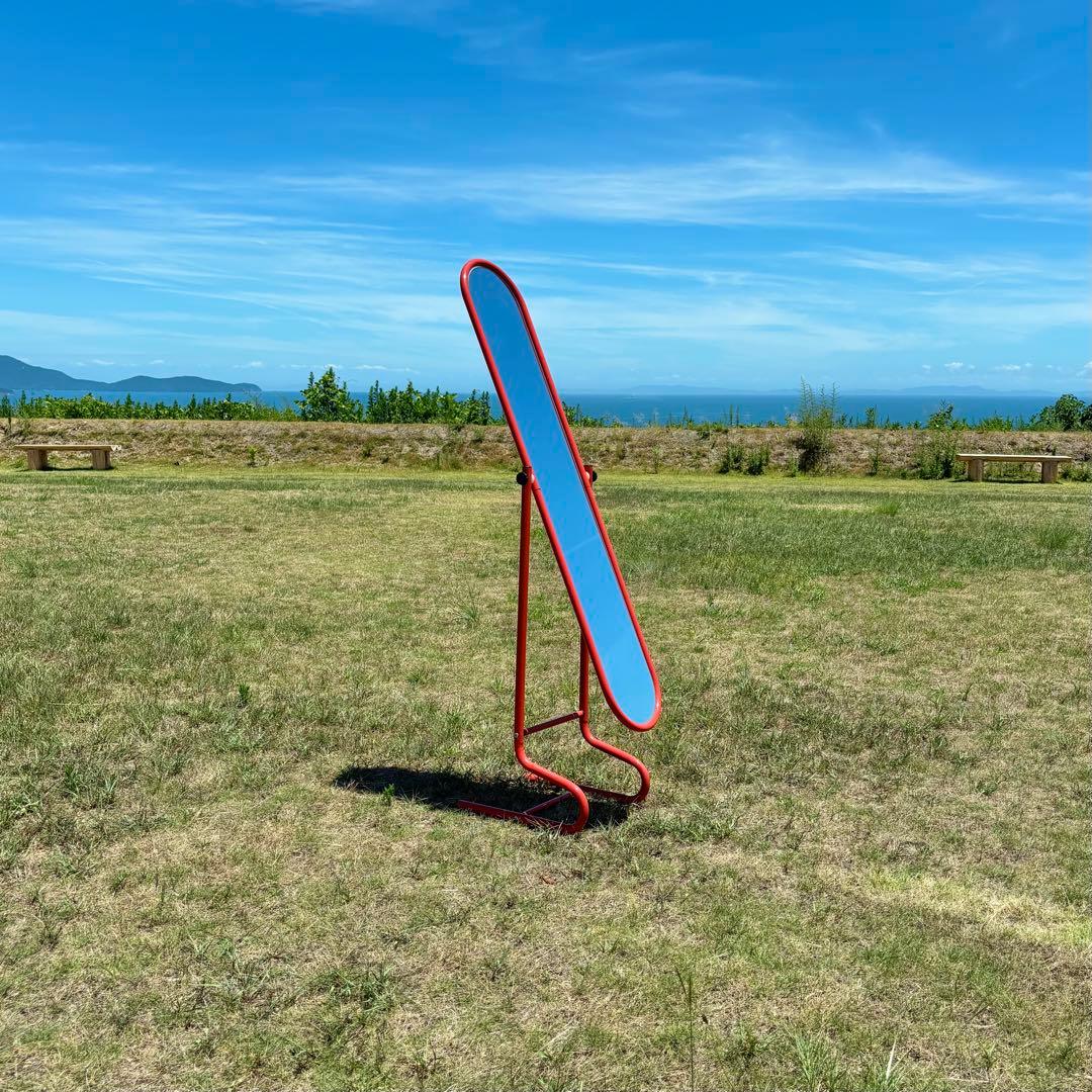 スタンドミラー 姿見 鏡 レトロポップ ポストモダン