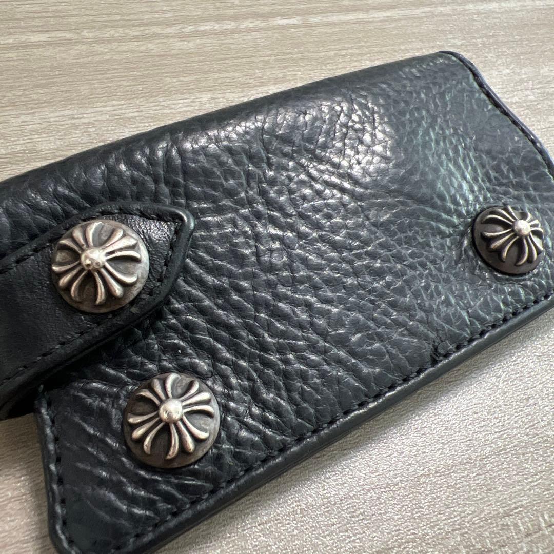 CHROME HEARTS キーケース クロスボール キーリング レザー