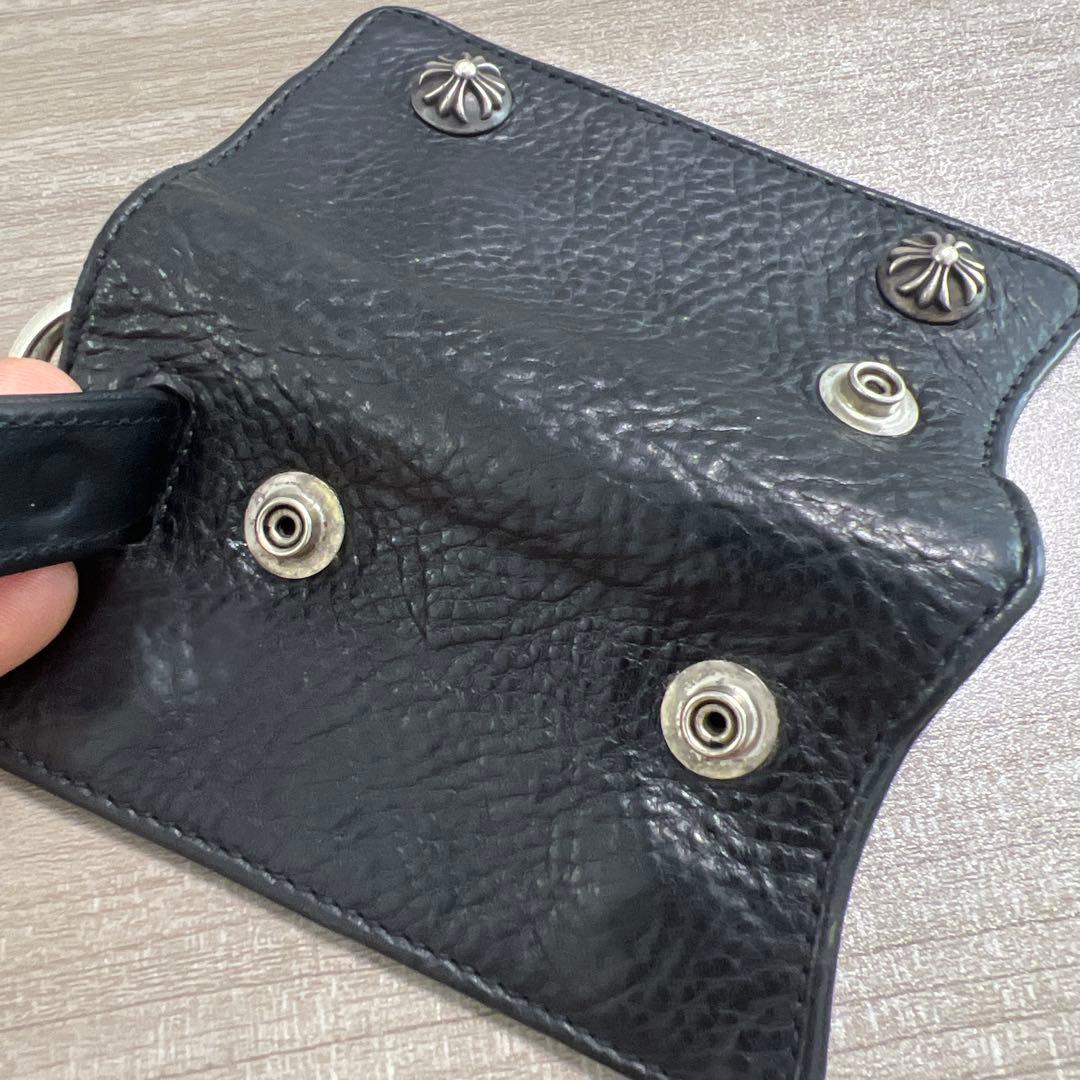 CHROME HEARTS キーケース クロスボール キーリング レザー