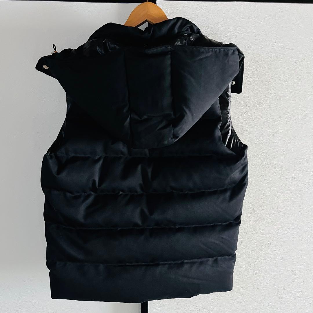 【美品】EDIFICE ダウンベスト　ブラック　Lサイズ