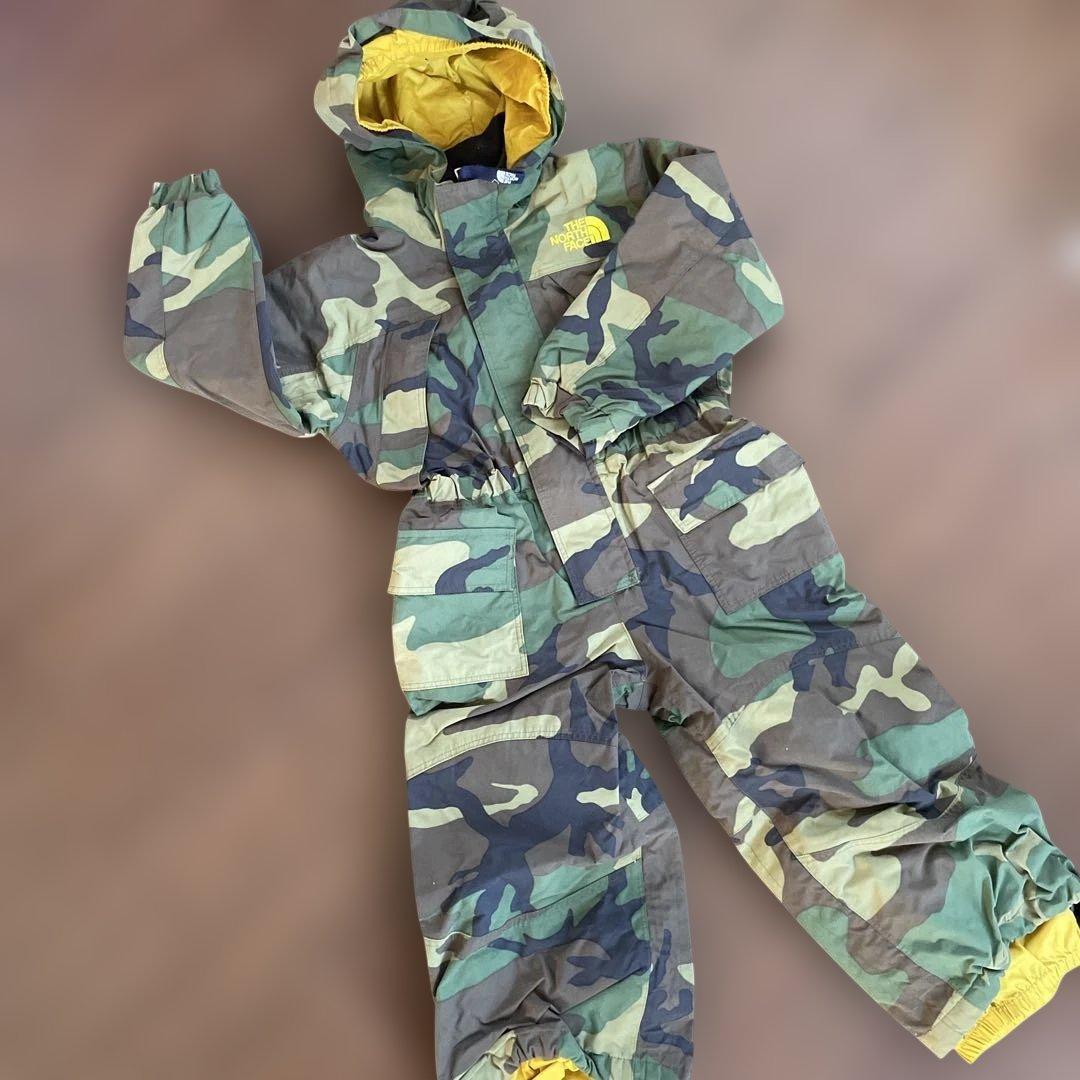 THE NORTH FACE 迷彩 子ども用スキーウェア