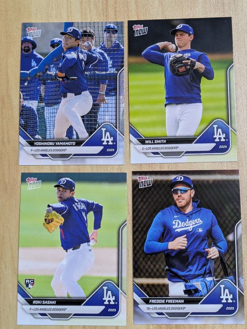 Topps　ドジャースチームセット　開幕　10枚セット