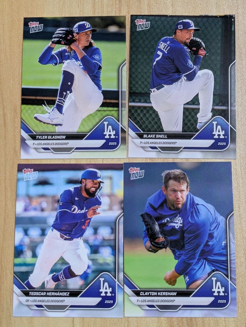 Topps　ドジャースチームセット　開幕　10枚セット