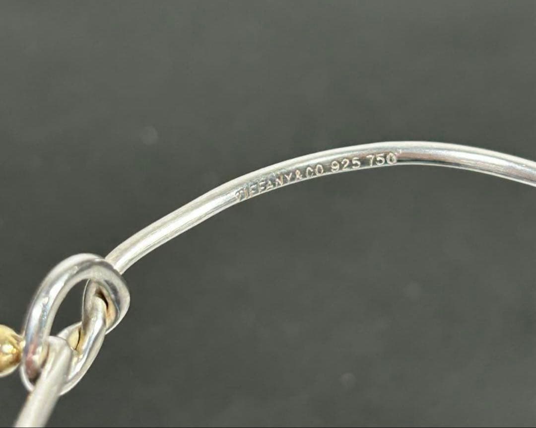 ティファニー バングル 925×750 ゴールド 18K ブレスレット 箱付