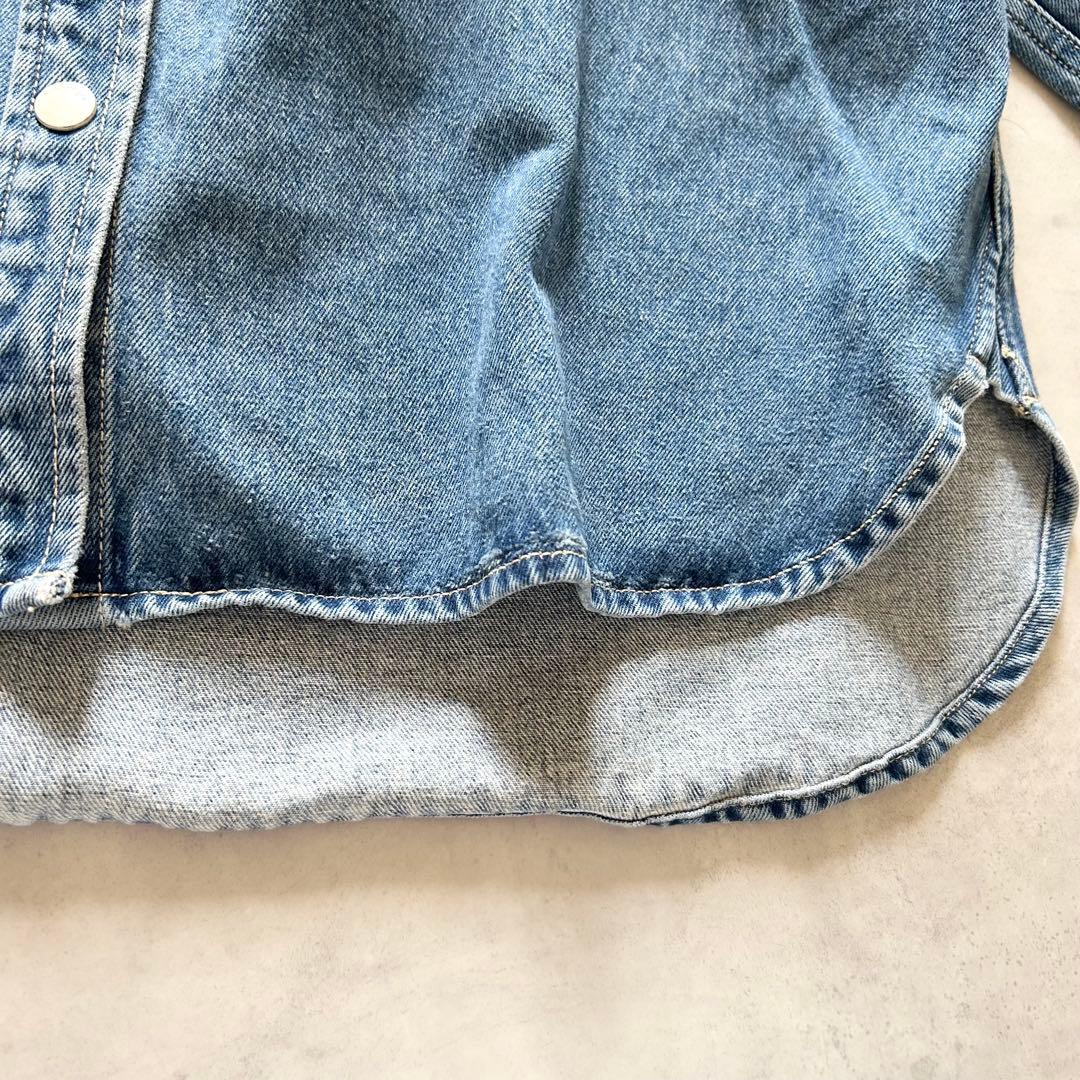 希少未使用タグ付シールームリンWIDEカフス DENIM シャツジャケットブルー