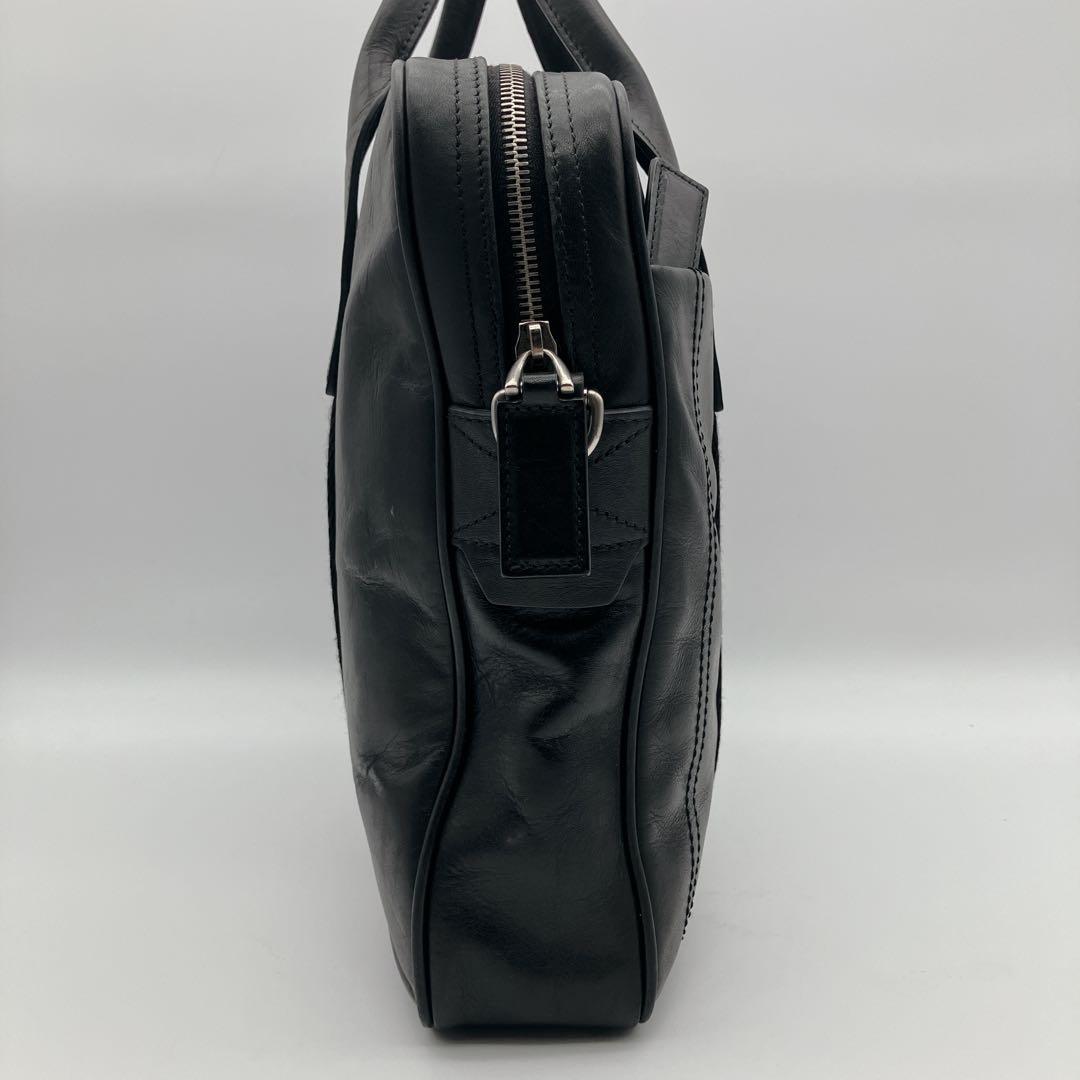 BALLY オールレザー ブリーフケース トレインスポッティング ブラック