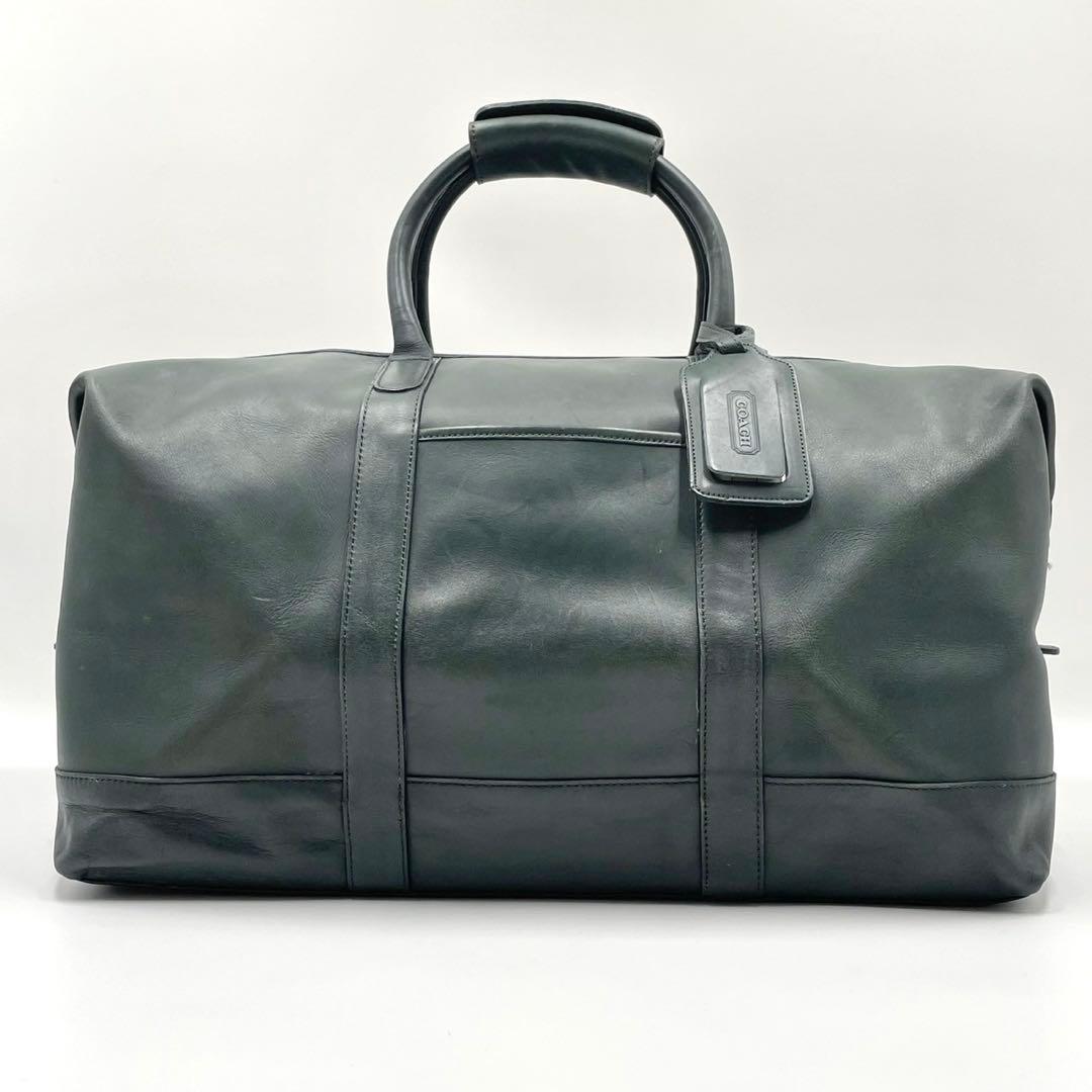 coach vintage オールドコーチ ボストンバッグ レザー グリーン